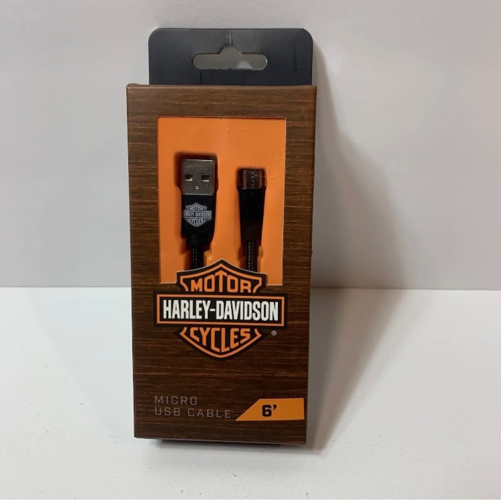 Harley Davidson Official Licensed Product 6’ Braided Micro USB Cable